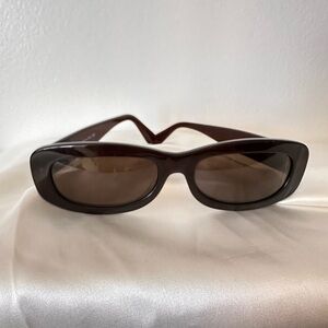 CHANEL Elegant Dark Brown Sunglasses